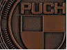 Badge / embleem Puch logo brons 47mm RealMetal