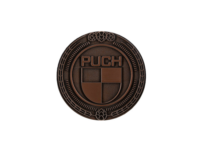 Badge / embleem Puch logo brons 47mm RealMetal