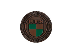 Badge / embleem Puch logo brons met emaille 47mm RealMetal