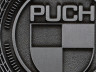 Badge / embleem Puch logo zilver 47mm RealMetal