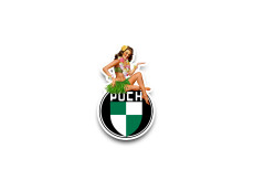 Magneetsticker Pin-up Puch logo "Hawai"