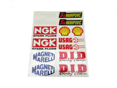 Stickerset Shell / NGK sponsor kit 