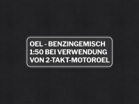 Benzine mix sticker Duits wit transparant