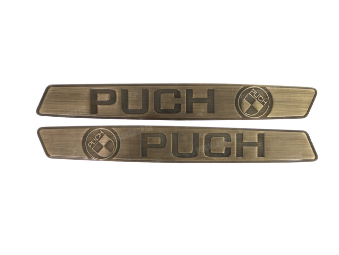 RealMetal® Puch Maxi Tank sticker set Gold color 2024 Edition