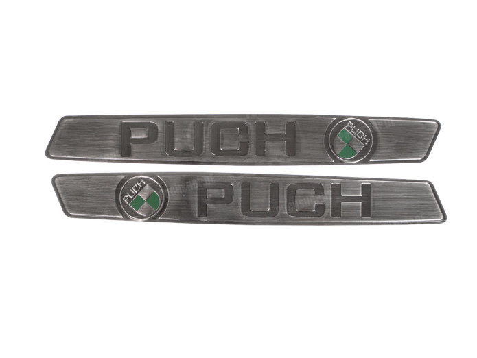 RealMetal® Puch Tank sticker set silver with green 2024