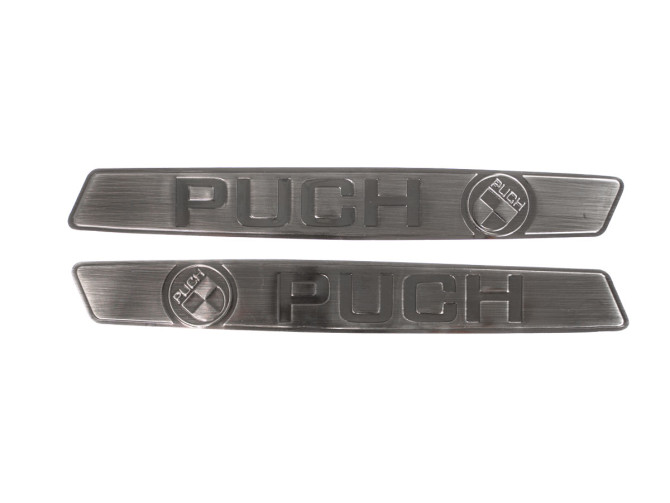 Tank sticker set Puch Maxi RealMetal zilver kleur 2024 editie