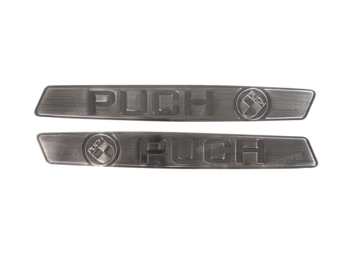 RealMetal® Puch Maxi Tank sticker set silver color 2024 Edition