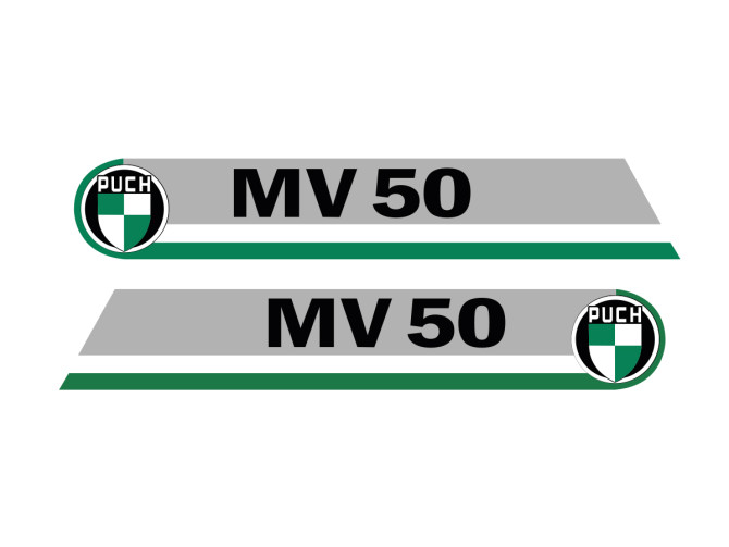 Tank transfer sticker set voor Puch MV 50