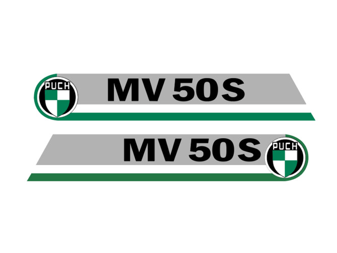 Tank transfer sticker set voor Puch MV50S