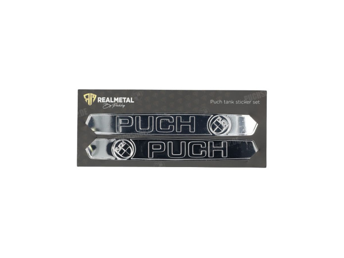 Puch Metalen Tank sticker set RealMetal® chroom kleur 2024 editie