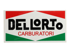 Sticker Dellorto Carburatori large 63x122mm universal
