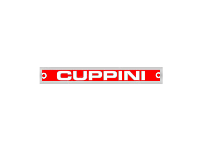 Sticker Cuppini (handlebar) Chrome 85x11mm