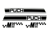 Stickerset Puch M50 SG zwart / wit