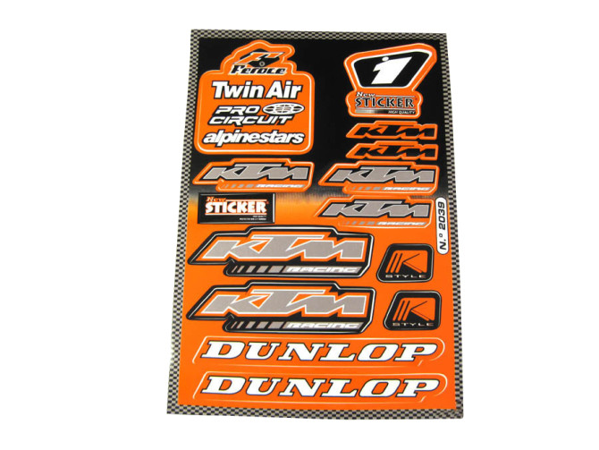 Stickerset KTM sponsor kit 12-delig