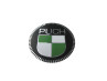 Transfer sticker Puch logo rond 53mm op chroomfolie