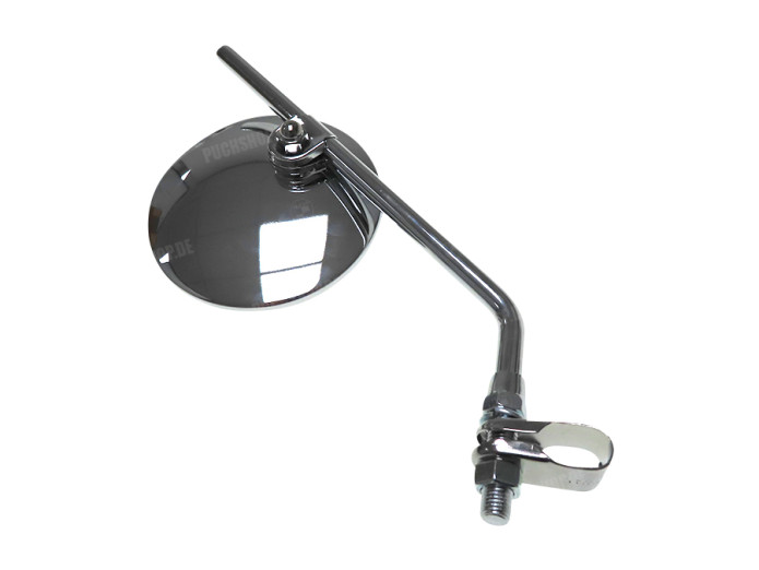 Spiegel rond klem versie / M10 chroom 