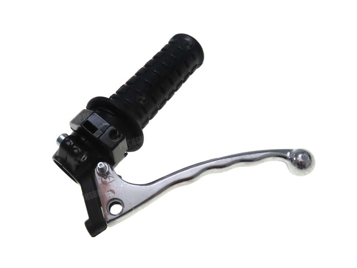 Handle set right throttle lever complete as original