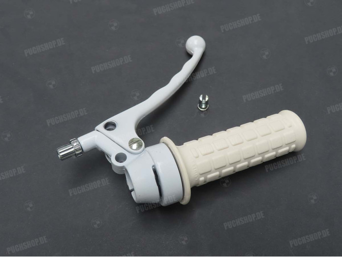 Handle set right throttle lever Lusito rep white brake light