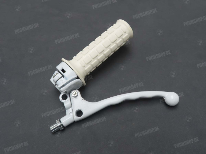 Handle set right throttle lever Lusito rep white brake light