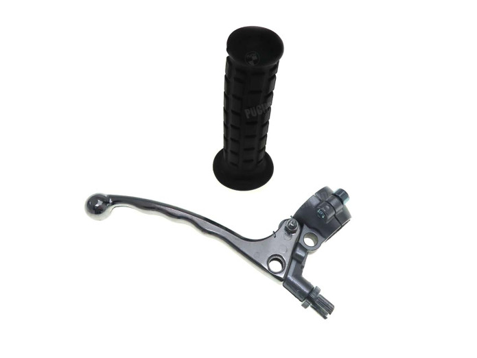 Handle set left model Lusito 517 silver (brake light)