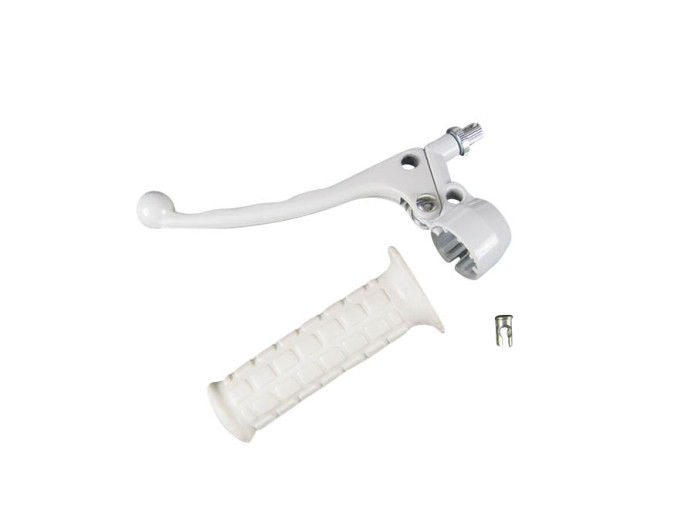 Handle set left model Lusito model replica white (brake light)