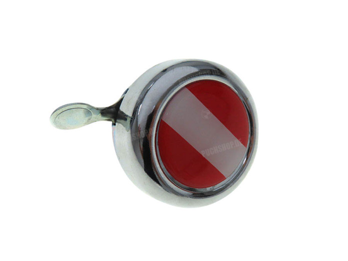 Bell with flag Austria dome 3D sticker Widek chrome