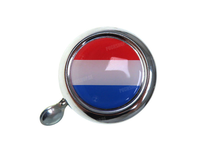 Glocke mit Flagge Holland Dome 3D Aufkleber Widek Chrom
