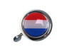 Bel chroom met landsvlag Nederland (dome sticker)