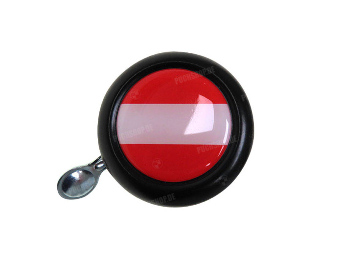 Bell with flag Austria dome 3D sticker Widek black