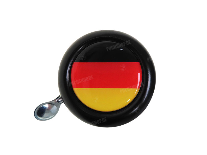 Bell with flag Germany dome 3D sticker Widek black