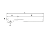 Uitlaatdemper 65mm chroom met aansluiting voor uitlaatbocht 28mm Sachs / Hercules