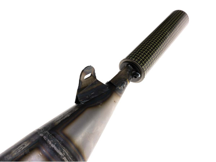 Exhaust Puch Maxi N / E50 28mm Akoa Hand-Made raw