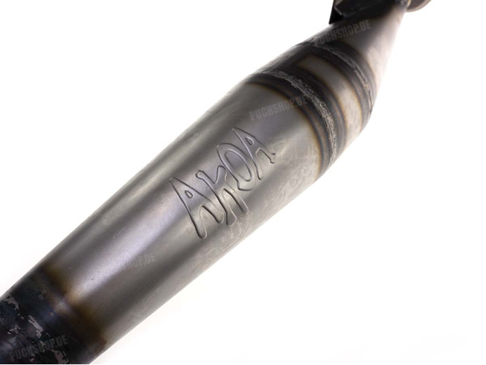 Exhaust Puch Maxi N / E50 28mm Akoa Hand-Made raw