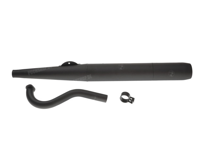 Auspuff Puch Maxi E50 28mm RS Zigarre Schwarz Black Edition