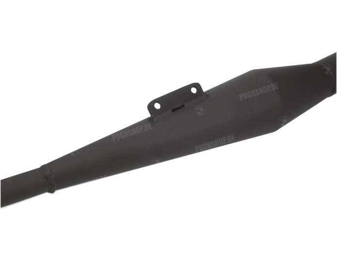 Auspuff Puch MV / VS / MS 28mm Homoet P4 Schwarz (neue Version)