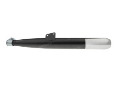Auspuffdämpfer 60mm chrom / schwarz 28mm Hercules / Sachs / universal