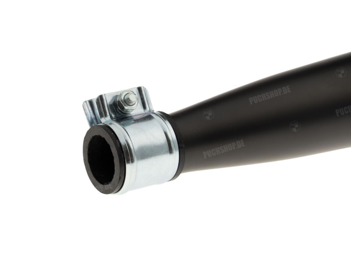 Auspuffdämpfer 60mm chrom / schwarz 28mm Hercules / Sachs / universal