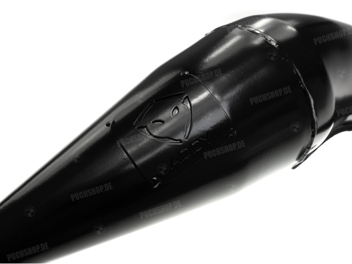 Uitlaat Puch Maxi / E50 28mm ADDY H100A bovenlangs (voor schuine uitlaat poort)