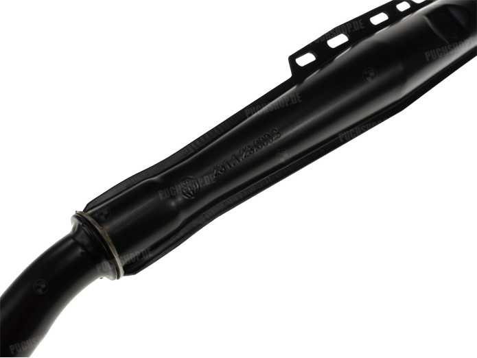 Auspuff Puch Maxi / E50 28mm Jamarcol Original Modell mit Puch Logo 2-Teilig Schwarz