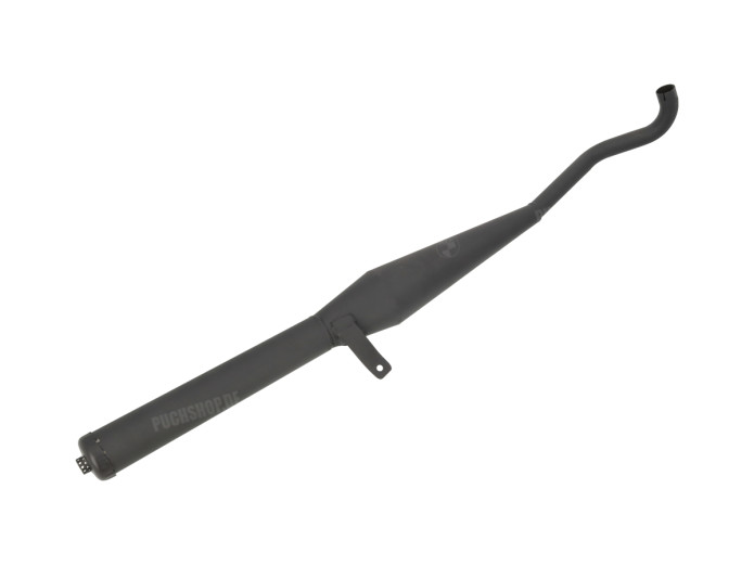 Auspuff Hercules Prima M P3 / Optima / Sachs 504 / 505 28mm Homoet P4 Schwarz (neue Version)