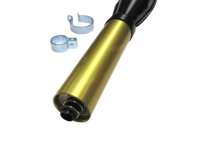 Exhaust silencer 32mm Fuego Cross black / gold universal 