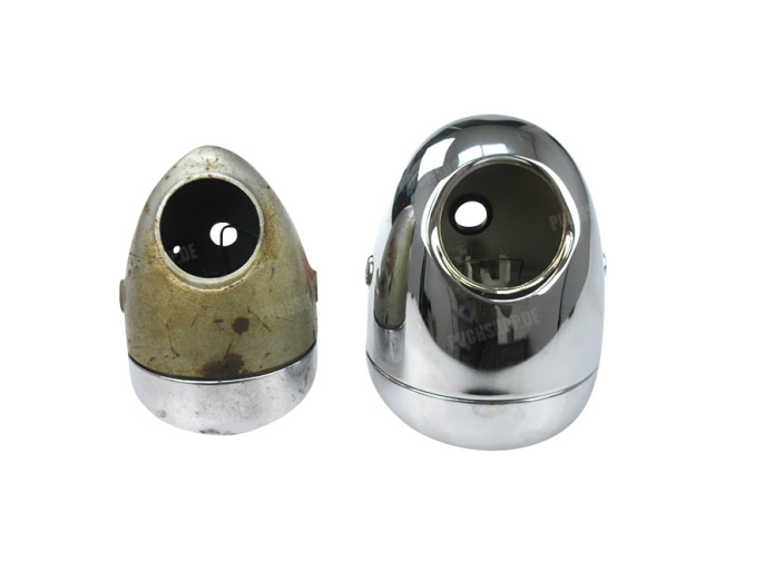 Koplamp ei-model 130mm GUIA groot model chroom 