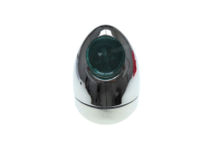 Headlight egg-model 102mm complete chrome replica
