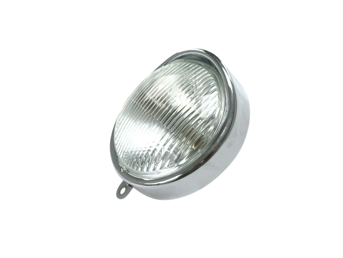 Scheinwerfer Eierlampe 102mm Puch Maxi S / N Ring Chrom mit Glas
