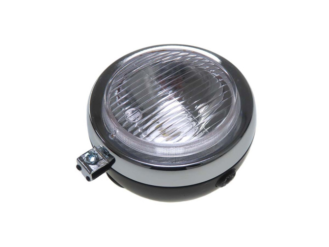 Koplamp rond 130mm zwart