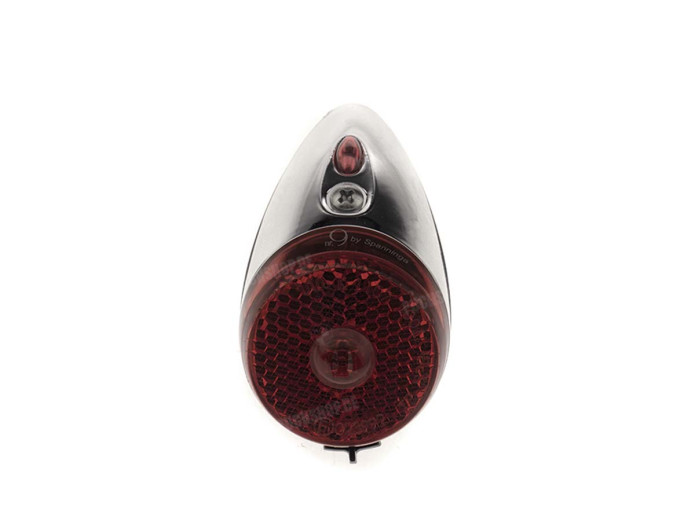 Taillight Spanninga Nr. 9 XB Retro LED chrome black battery