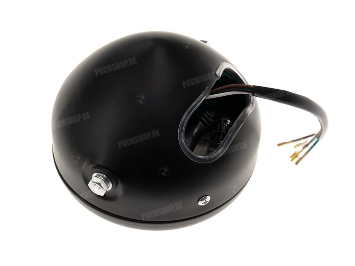 Scheinwerfer Rund 165mm Angel Eye LED 12V Matt Schwarz 