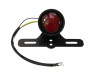 Achterlicht rond Puch universeel met remlicht en kentekenhouder LED 12V