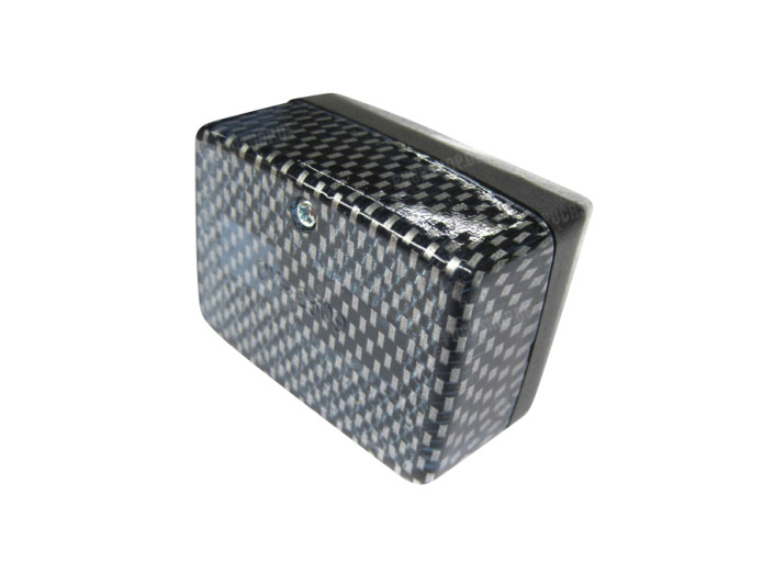 Achterlicht Puch Maxi S / N / X30 model Ulo zwart carbon look glas 