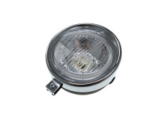 Koplamp rond 130mm zwart classic